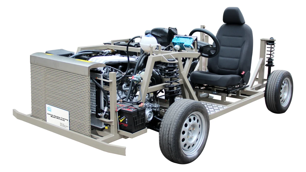 Vehículo de entrenamiento de motor, chasis y aire acondicionado (foto del fabricante)