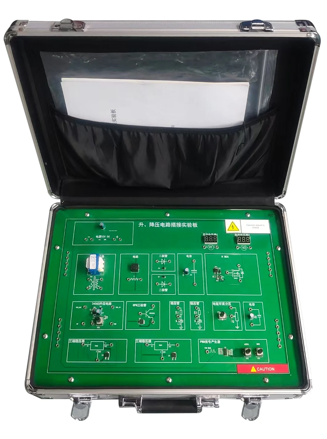 Caja de entrenamiento de conexión de circuitos elevadores y reductores de vehículo eléctrico (foto del fabricante)
